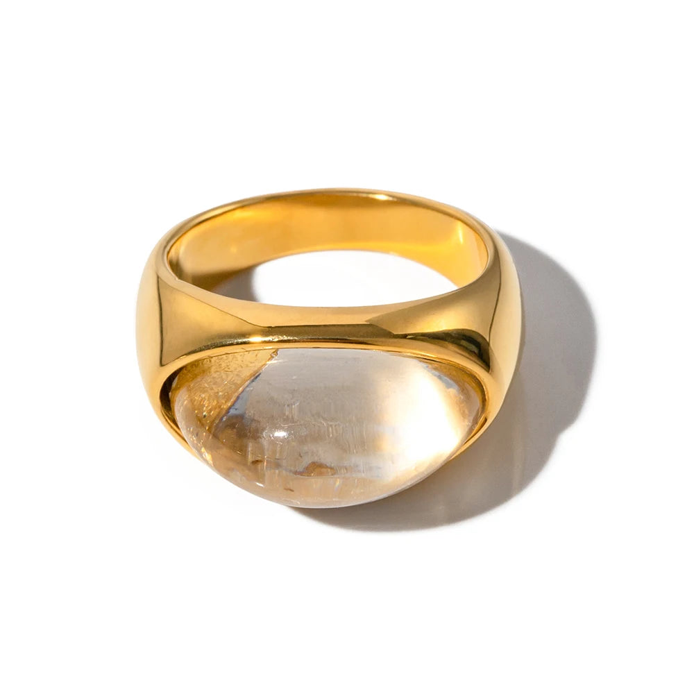 Aurora Stone Signet Ring