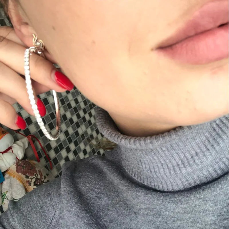 CrystalCross Luxe Hoop Earrings