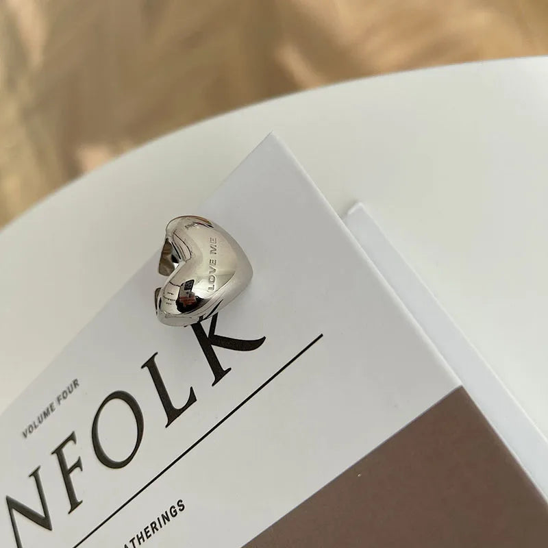 Love Note Heart Signet Ring