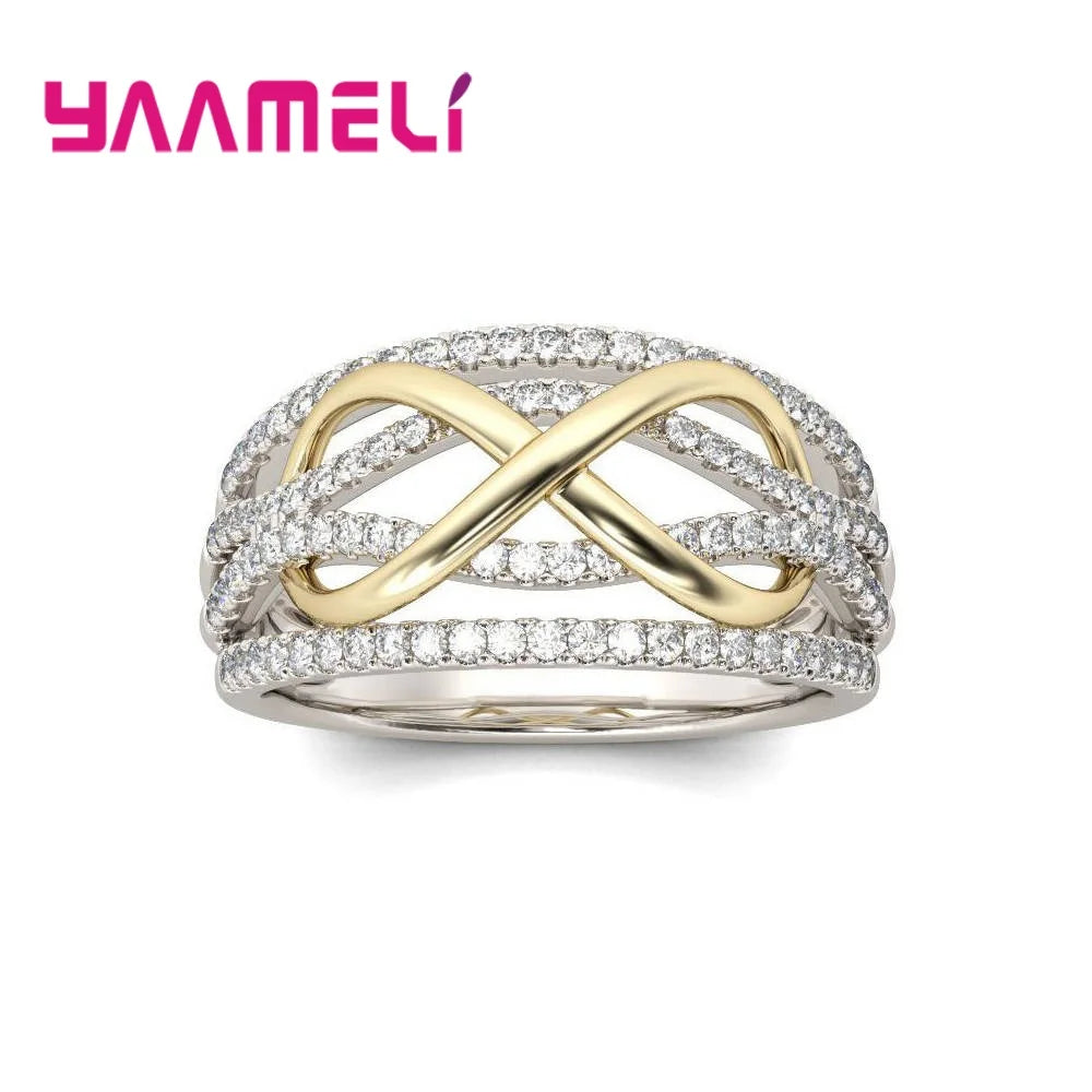 Infinity Luxe Crystal Ring