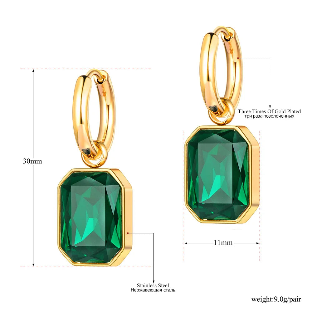 Aurora Gem Drop Earrings