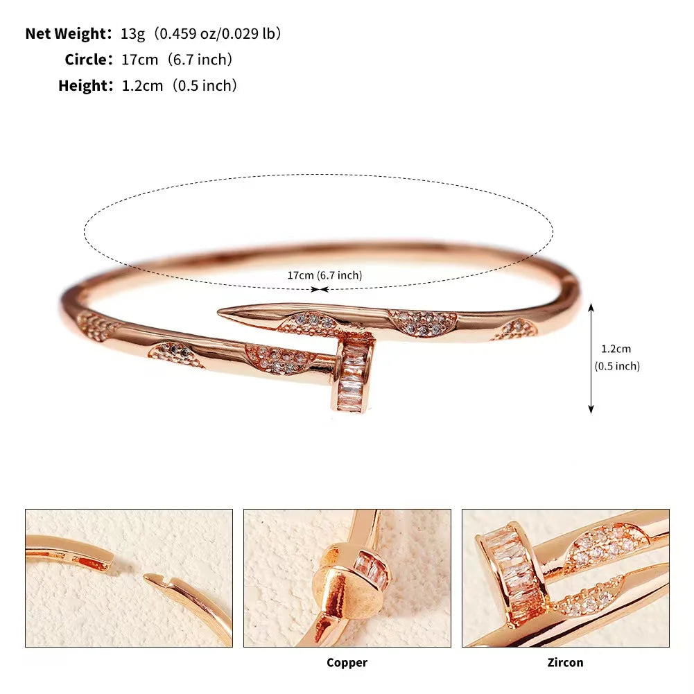 Golden Nail Luxe Bangle