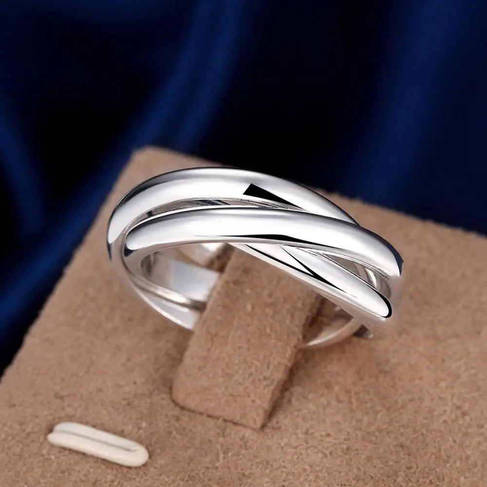 SilverFlow Intertwined Ring
