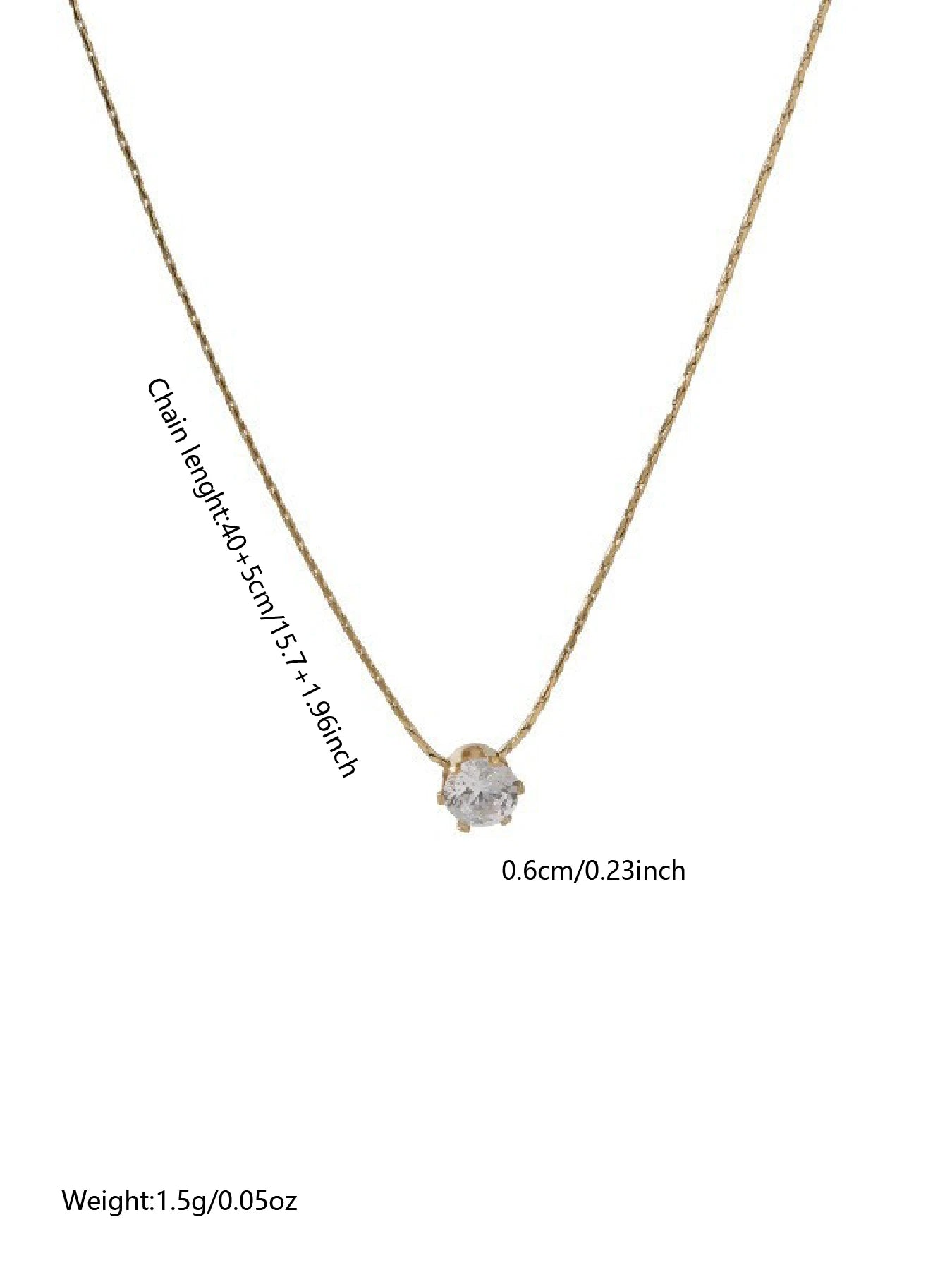 Aurora Solitaire Necklace