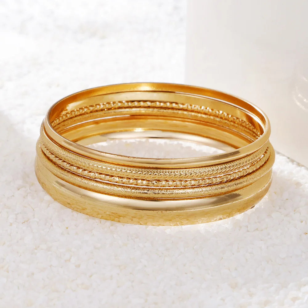 Golden Luxe Bangle Set
