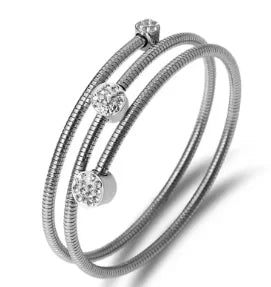 Luxe Geo Crystal Bangle