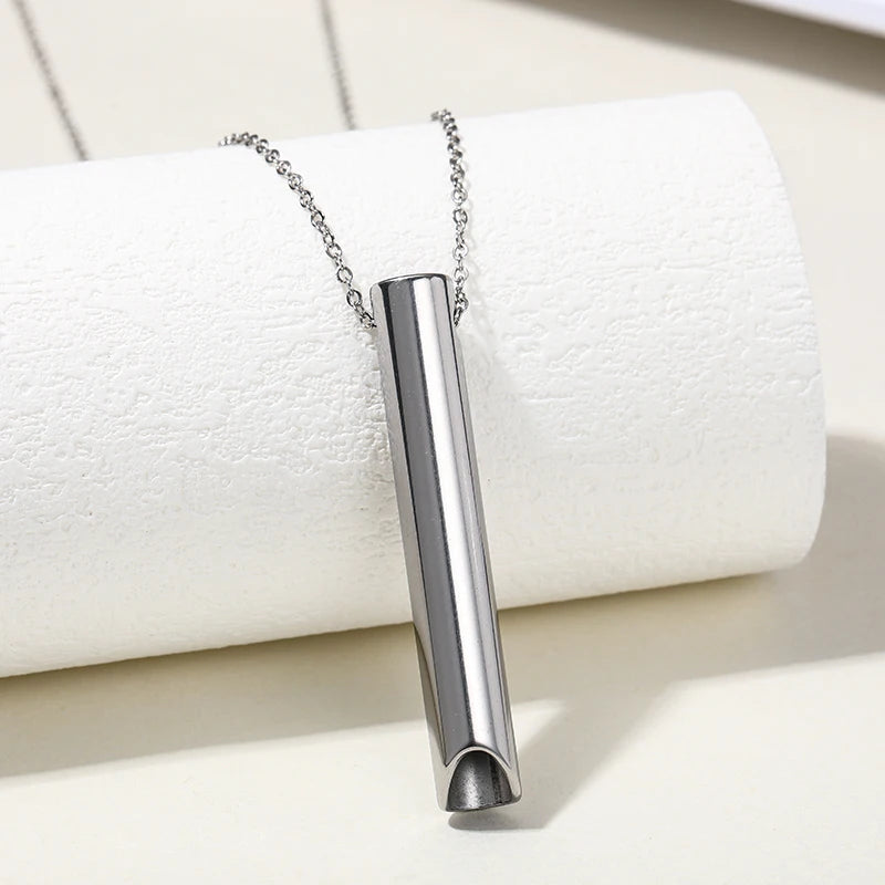 Aurora Tube Pendant Necklace