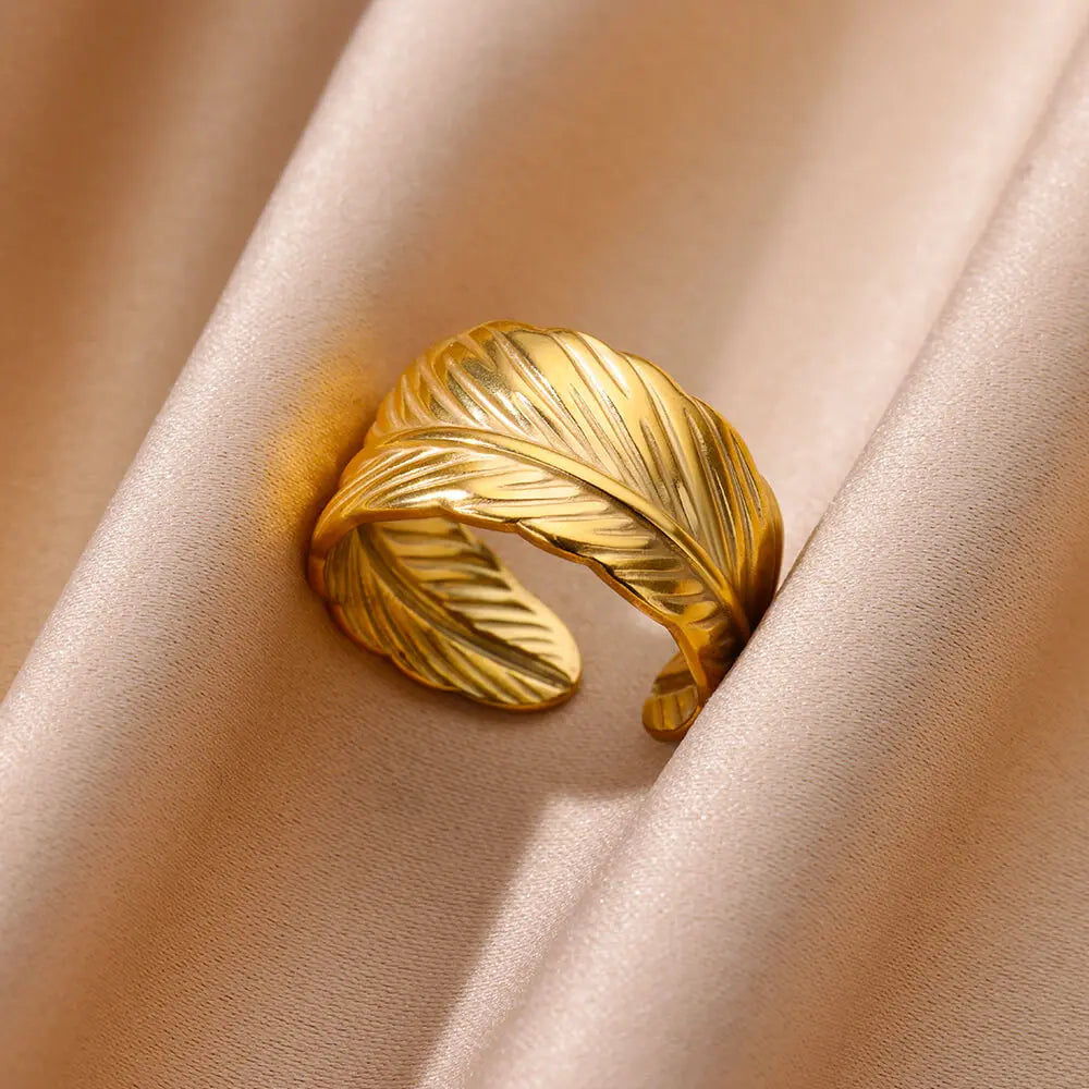 Golden Aura Statement Ring Collection
