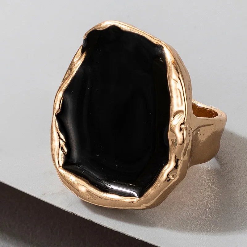 Obsidian Eclipse Statement Ring
