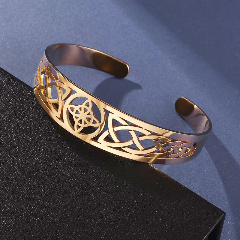 Celtic Heritage Engraved Cuff