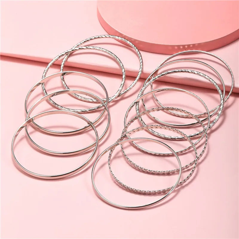 Golden Luxe Bangle Set