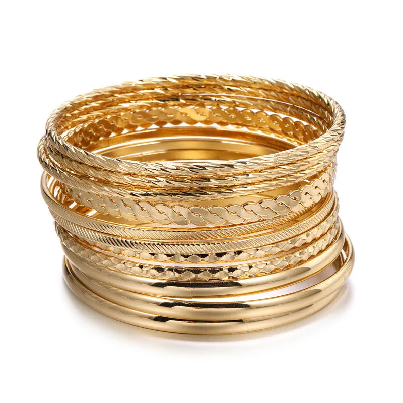 Golden Luxe Bangle Set