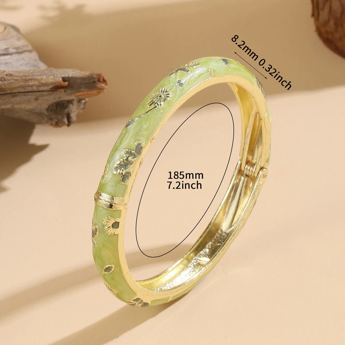 Pastel Blossom Enamel Bangle