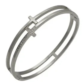 Luxe Five-Stone Crystal Bangle