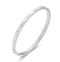 Luxe Five-Stone Crystal Bangle