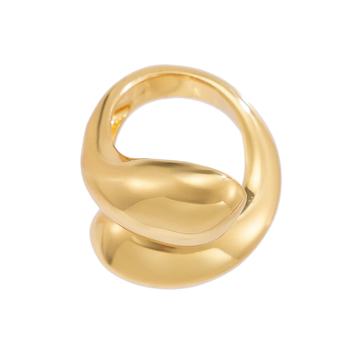 DualAura Sculpted Statement Ring