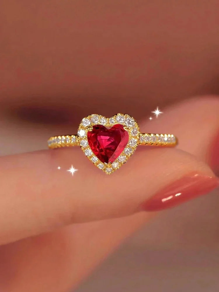 Eternal Scarlet Heart Ring