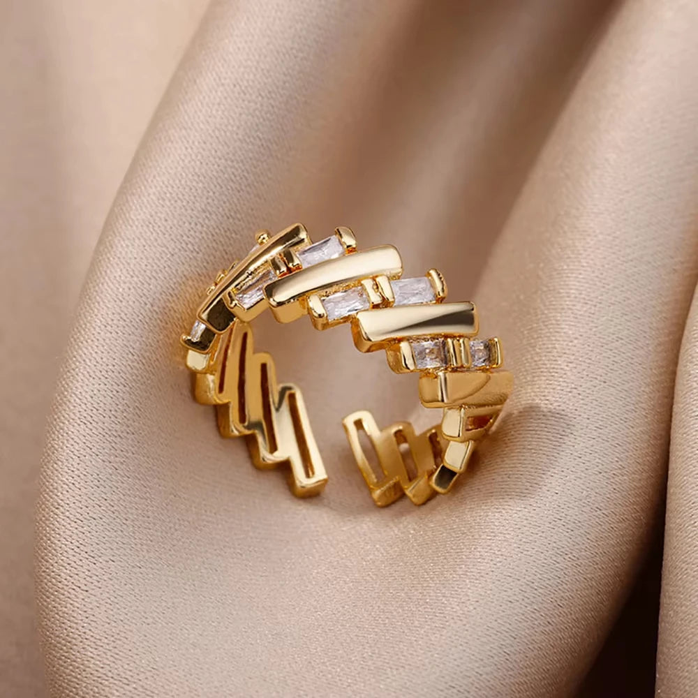 Aurora Luxe Gold Ring Collection