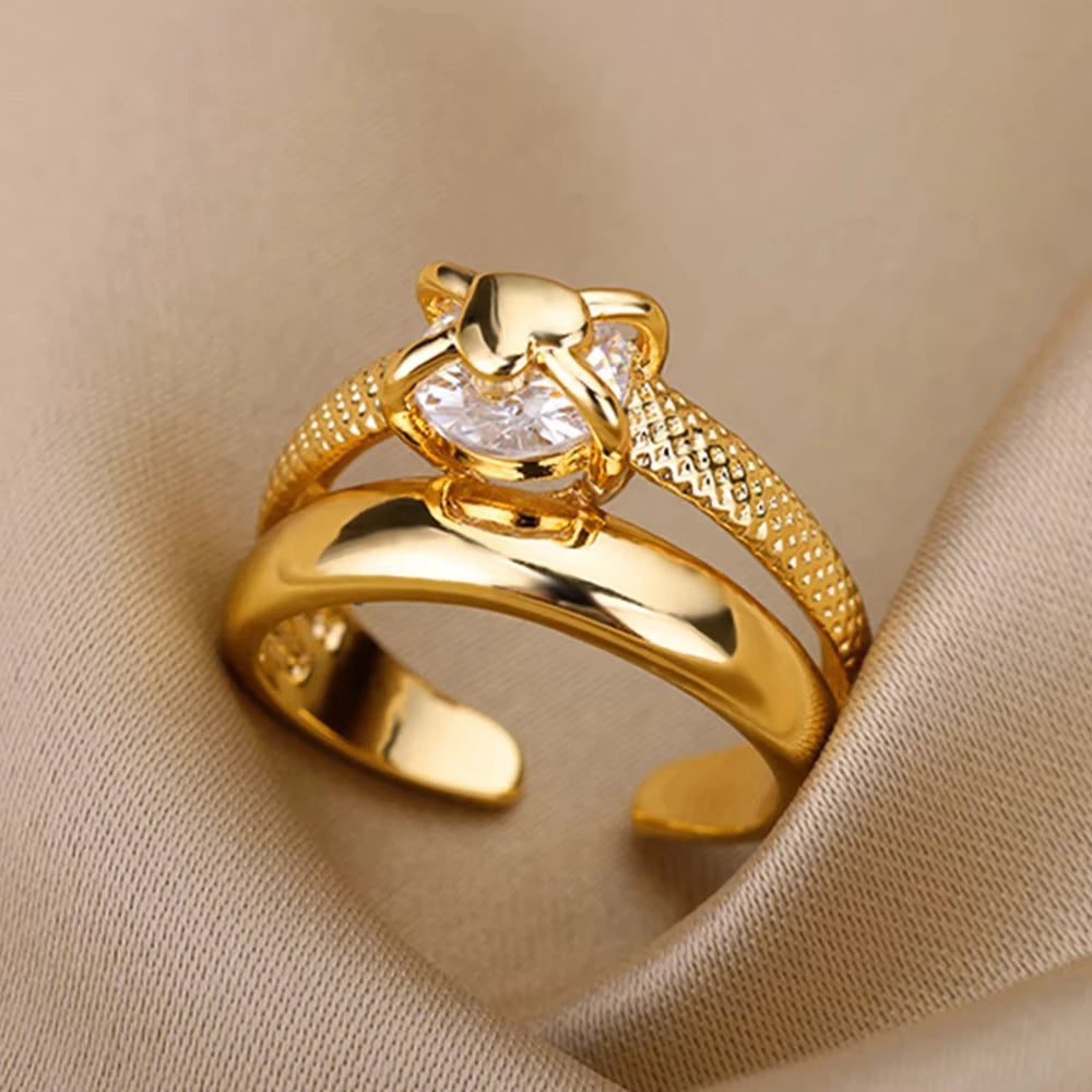 Aurora Luxe Gold Ring Collection