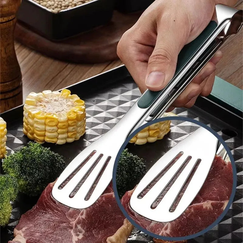 SteelPro 2-in-1 Grill Spatula Tongs