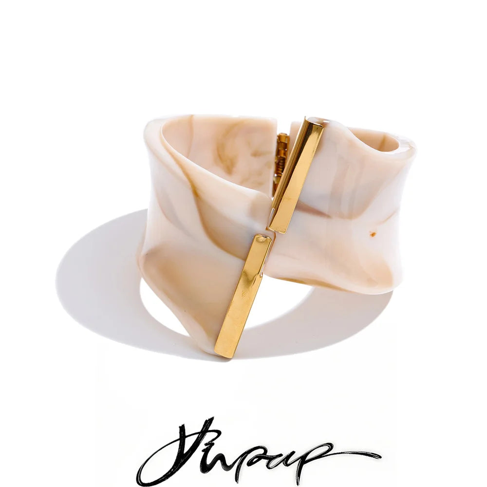 Ivory Wave Statement Cuff