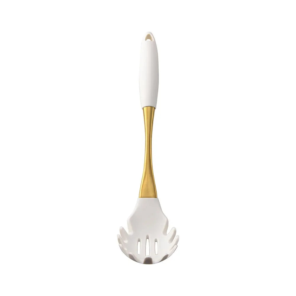 LuxeGold Silicone Kitchen Utensil Set