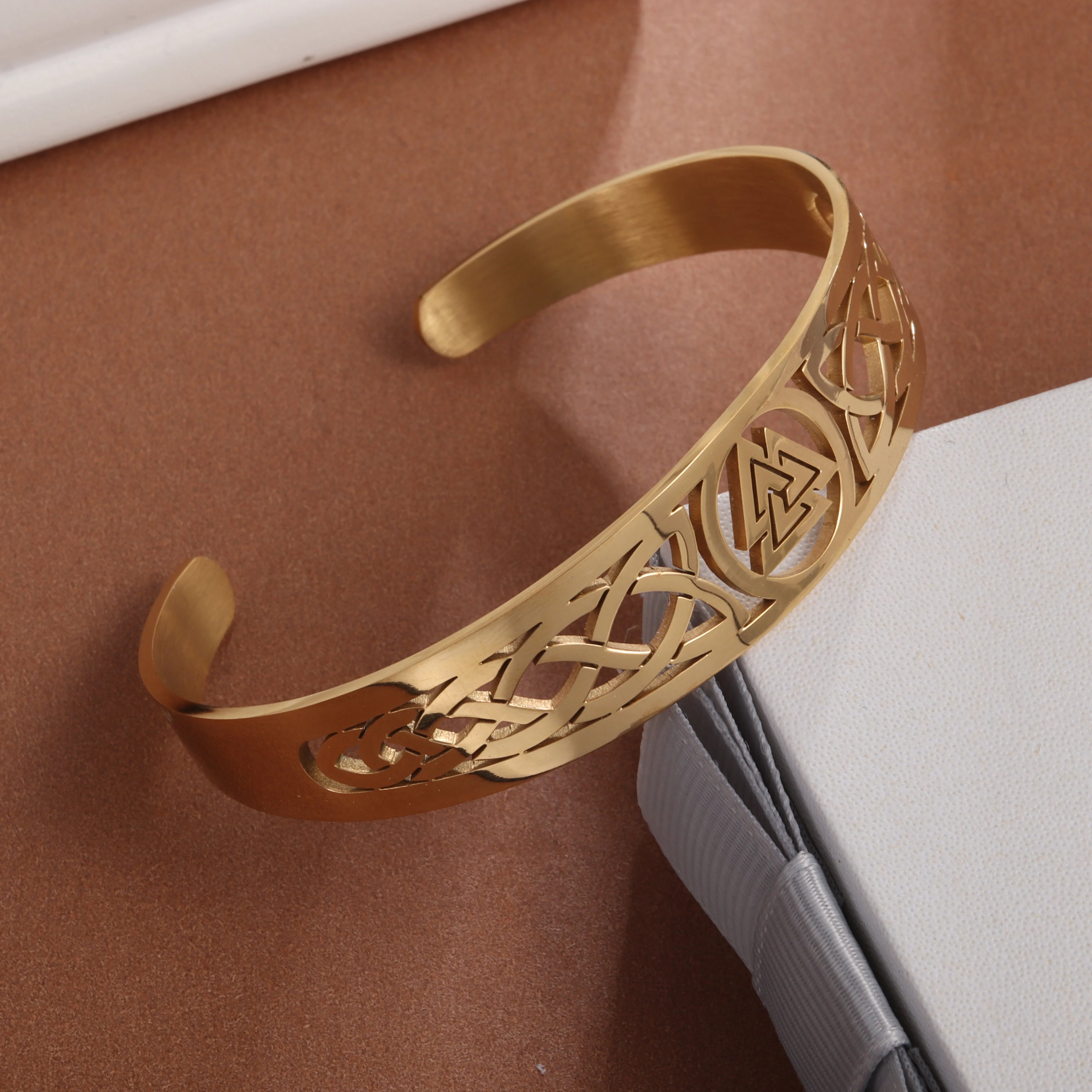 Celtic Heritage Engraved Cuff