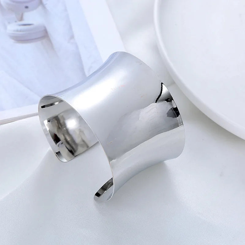 Golden Ribbon Sculpted Cuff