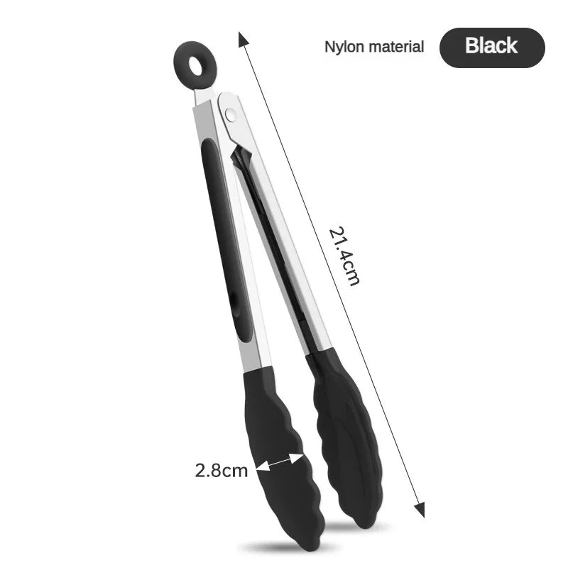 GripEase Silicone Kitchen Tongs Set