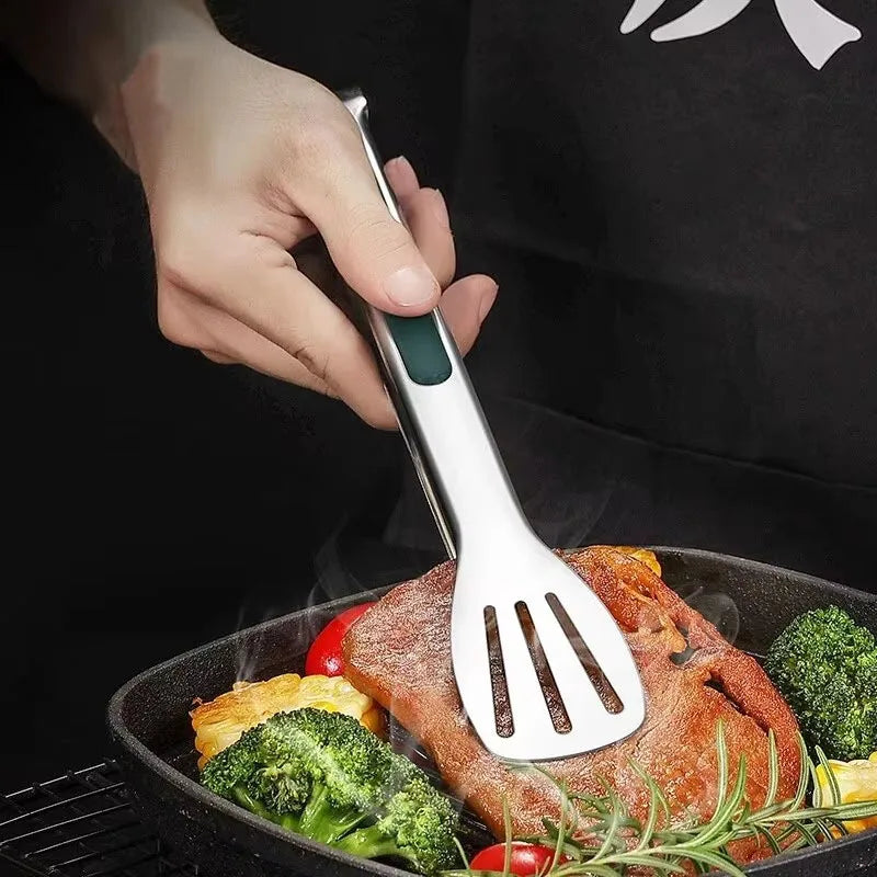SteelPro 2-in-1 Grill Spatula Tongs