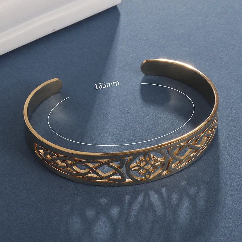 Celtic Heritage Engraved Cuff