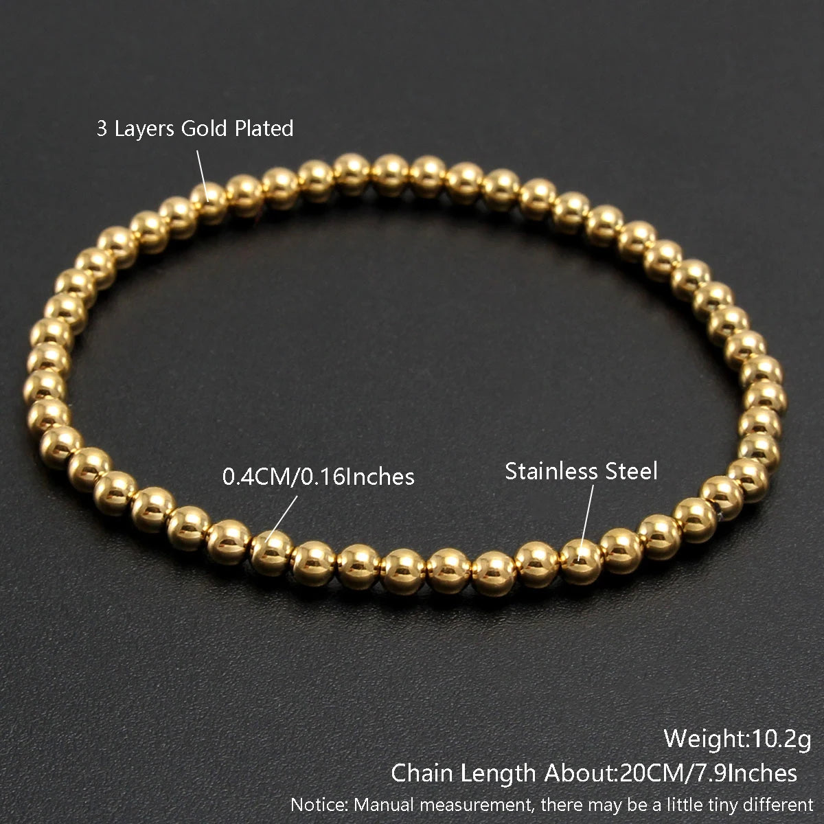 Golden Sphere Luxe Bracelet Set