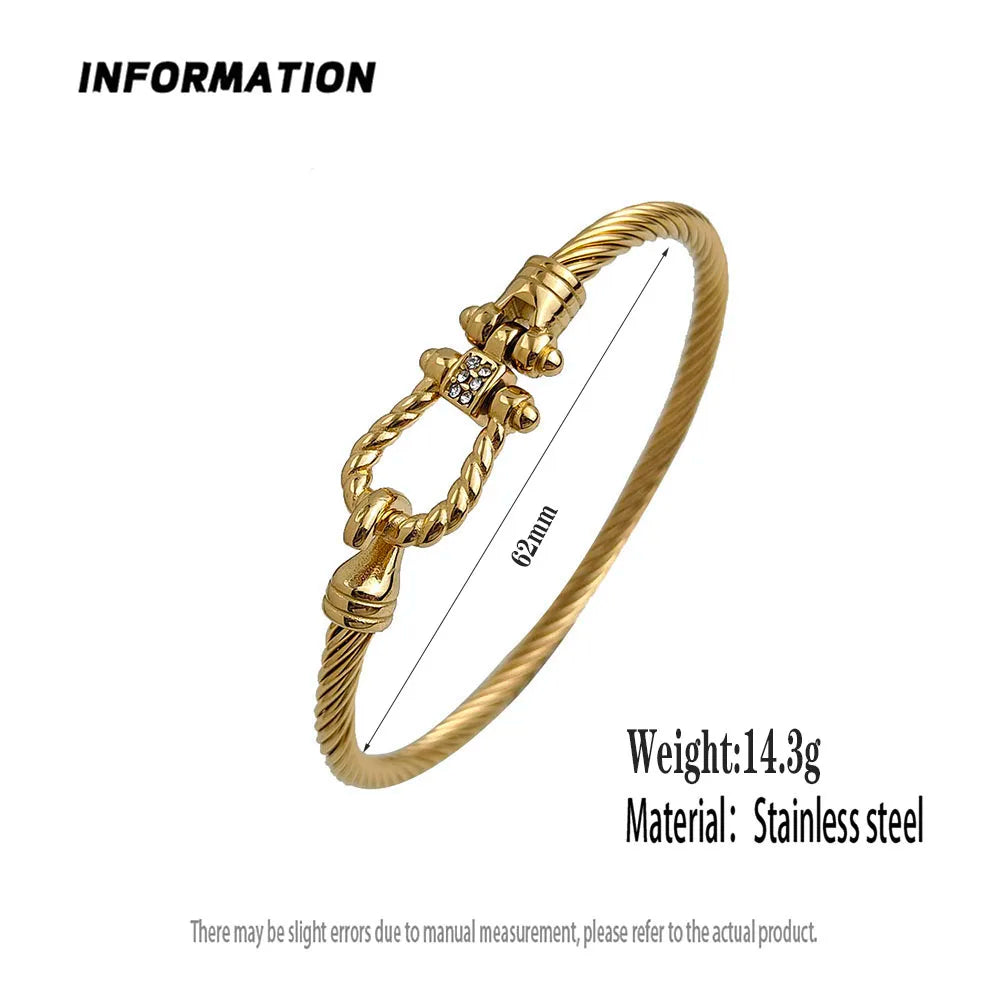 Royal Twist Clasp Bangle