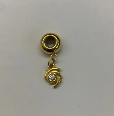 Golden Heart Charm Link Bracelet