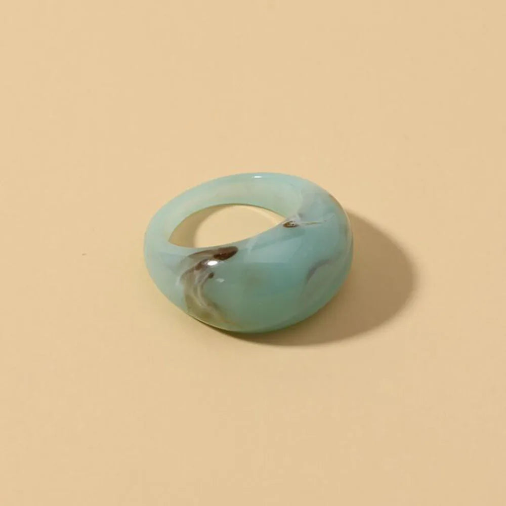 CreamStone Minimalist Dome Ring