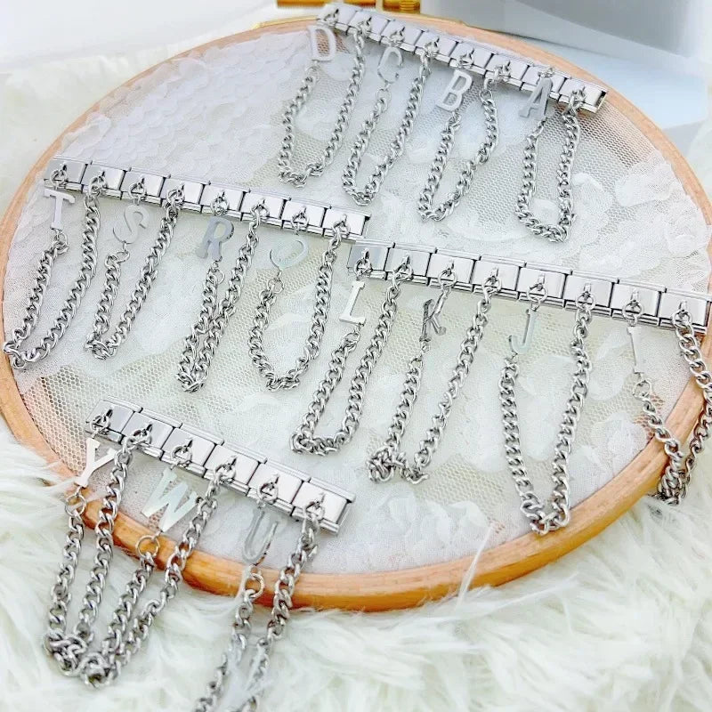 Guardian Link Initial Bracelet