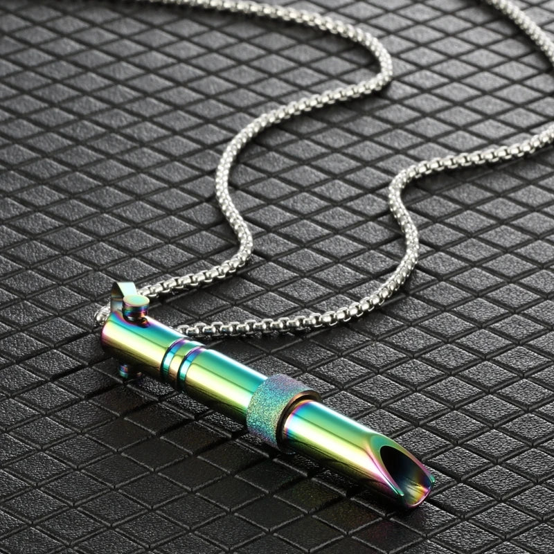 Aurora Tube Pendant Necklace