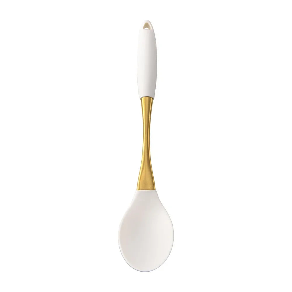 LuxeGold Silicone Kitchen Utensil Set