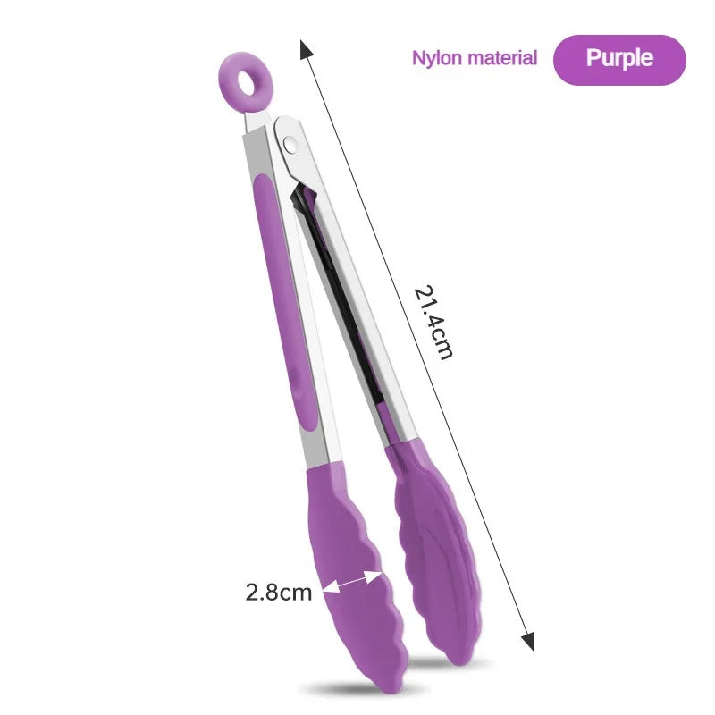 GripEase Silicone Kitchen Tongs Set
