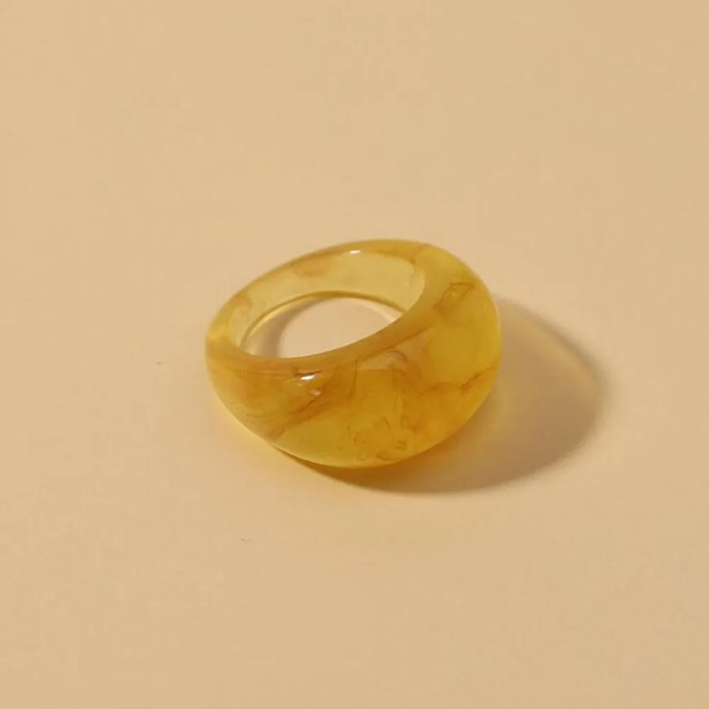 CreamStone Minimalist Dome Ring