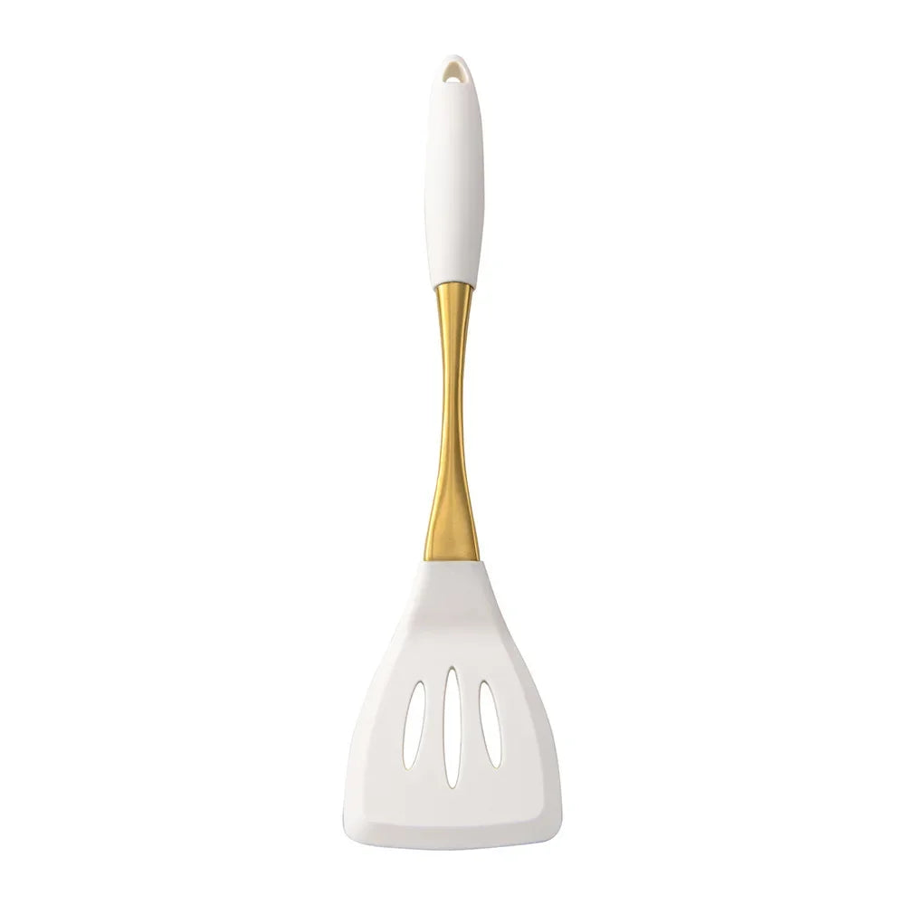 LuxeGold Silicone Kitchen Utensil Set