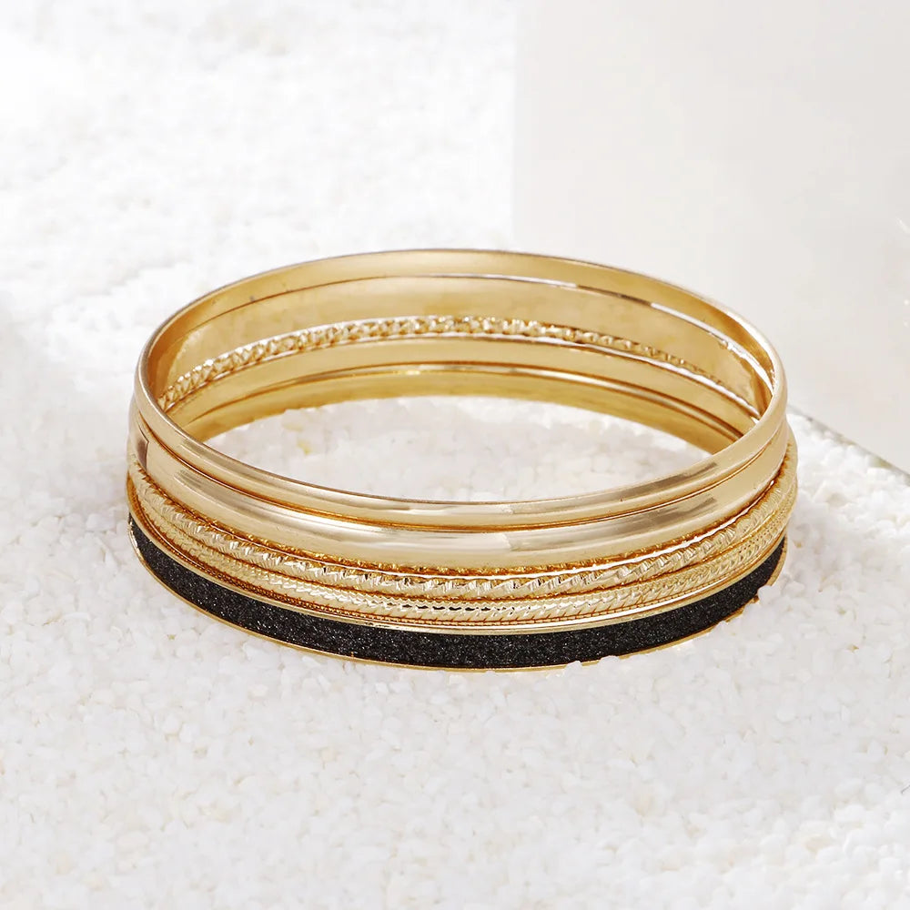 Golden Luxe Bangle Set