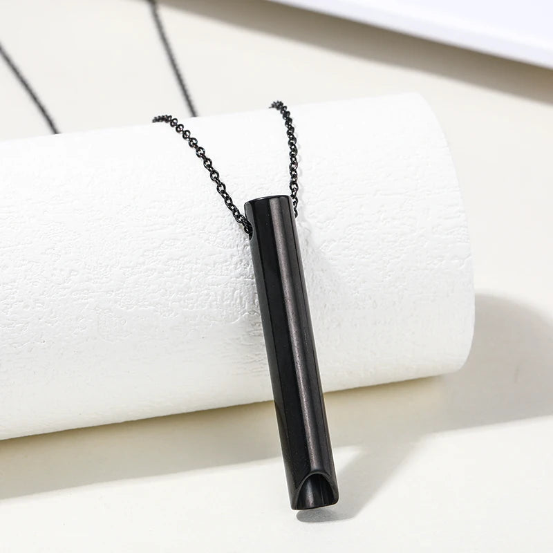 Aurora Tube Pendant Necklace