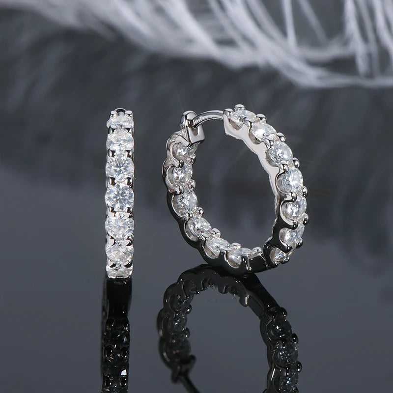 Crystal Luxe Hoop Earrings