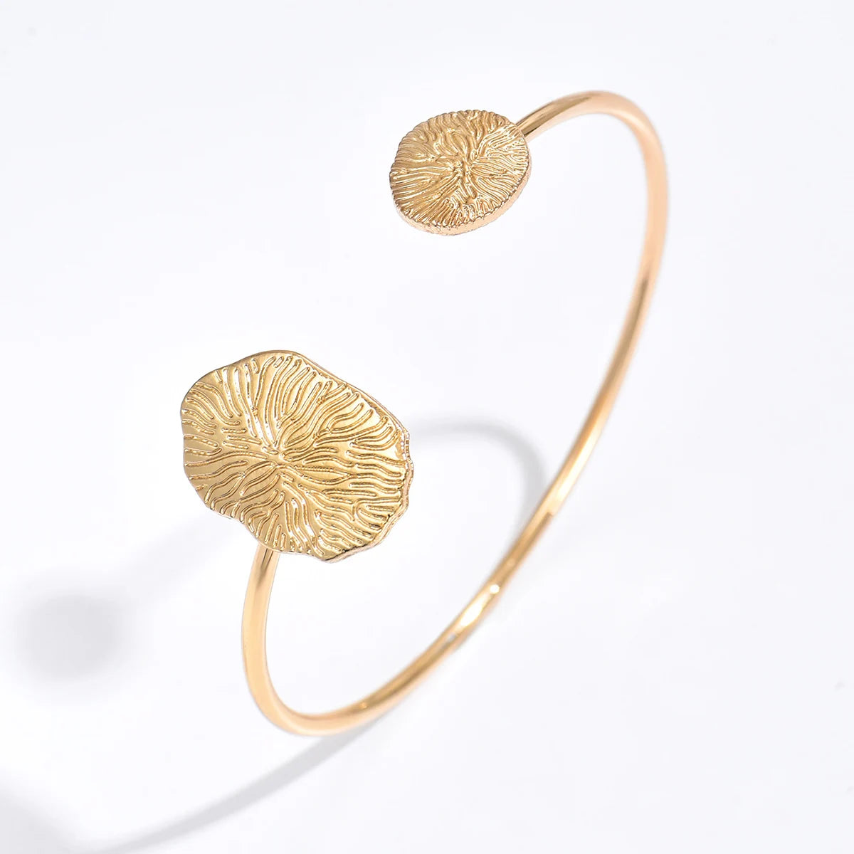 Lunar Petal Open Bracelet