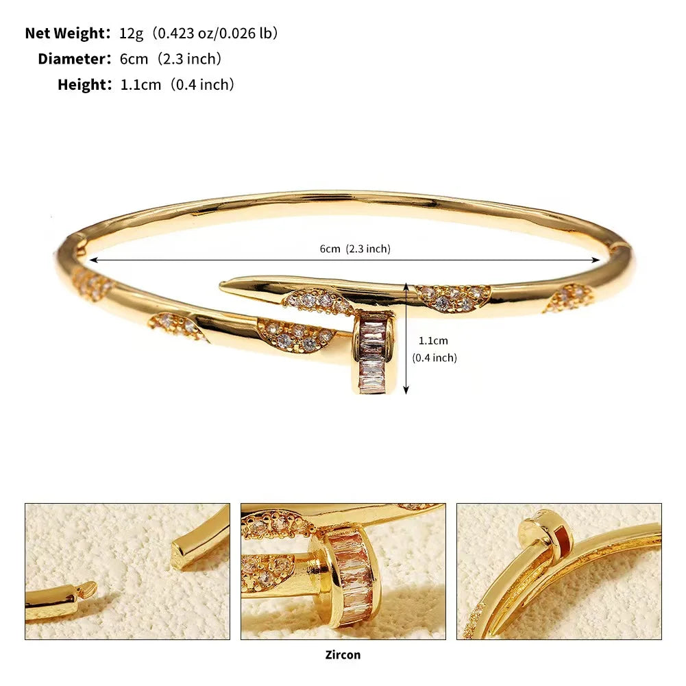 Golden Nail Luxe Bangle