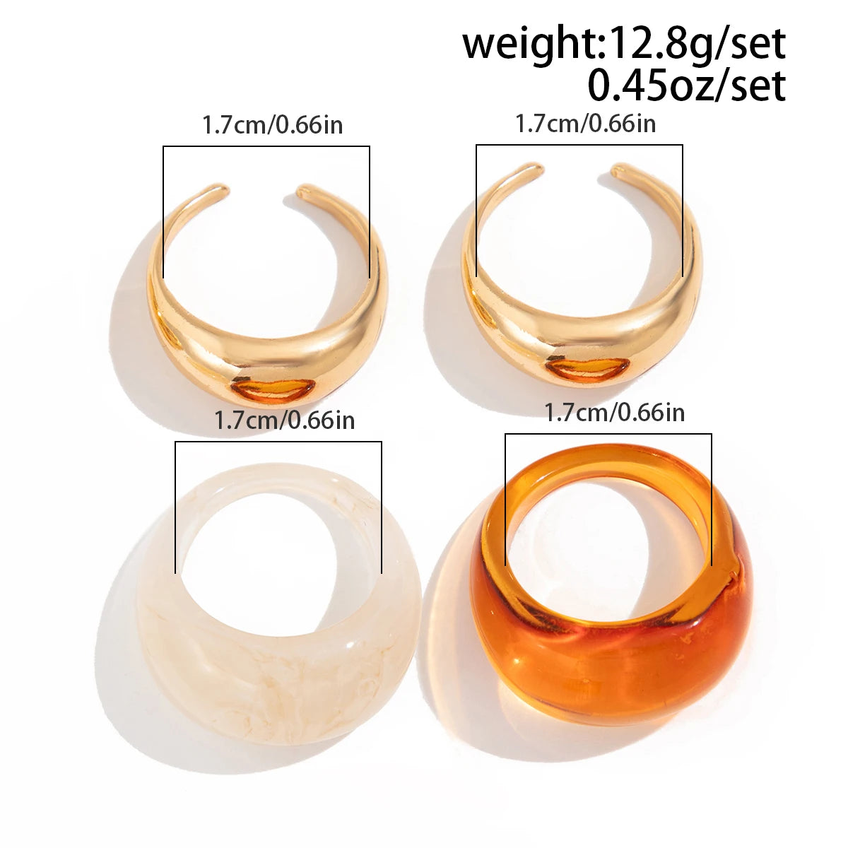 Aurora Resin Dome Ring
