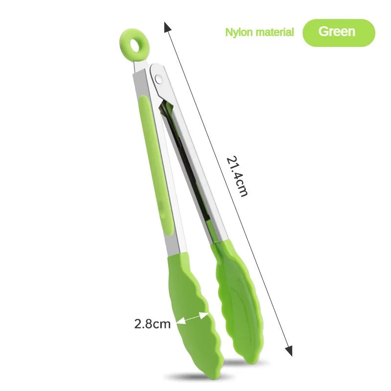 GripEase Silicone Kitchen Tongs Set