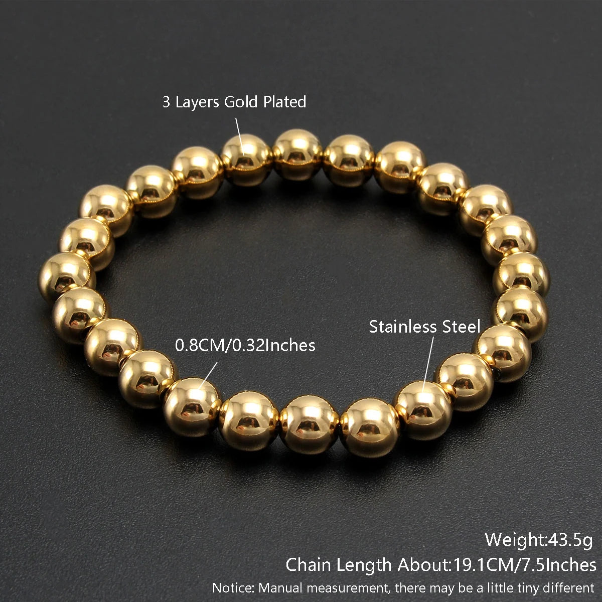 Golden Sphere Luxe Bracelet Set