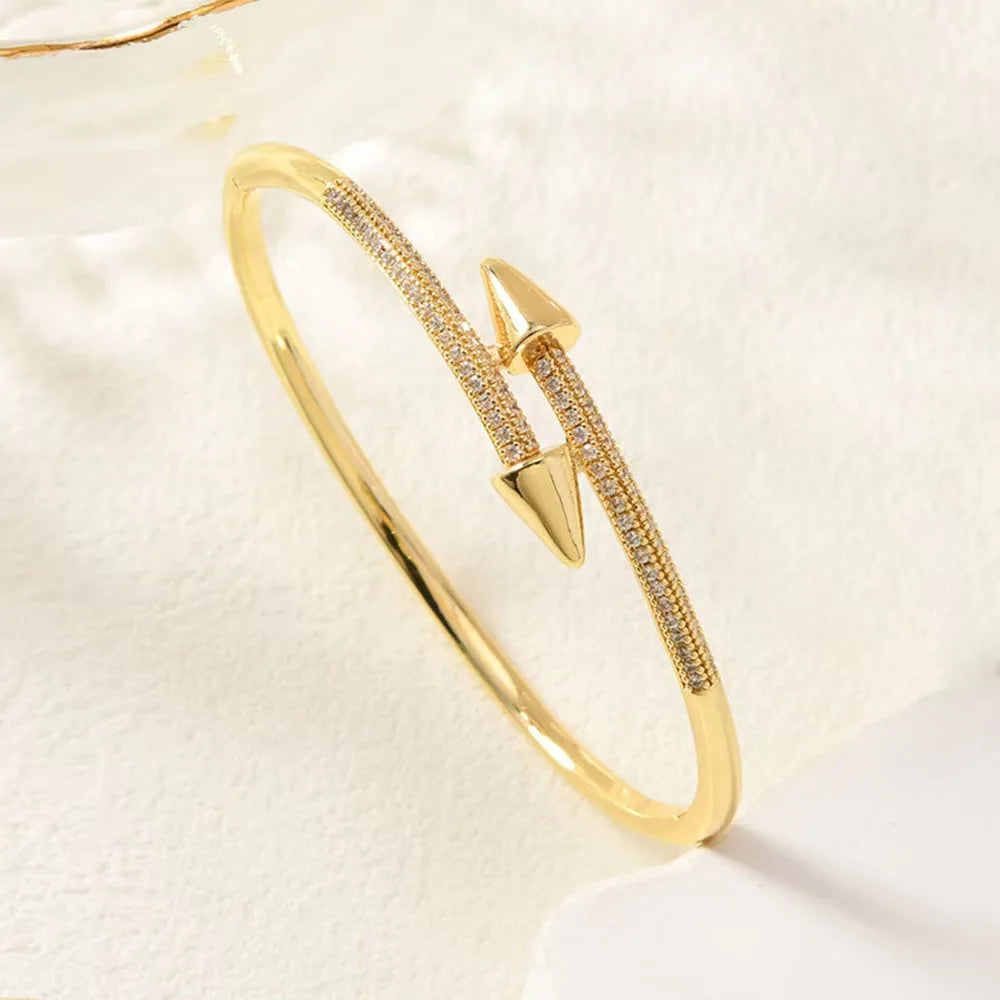 Golden Nail Luxe Bangle